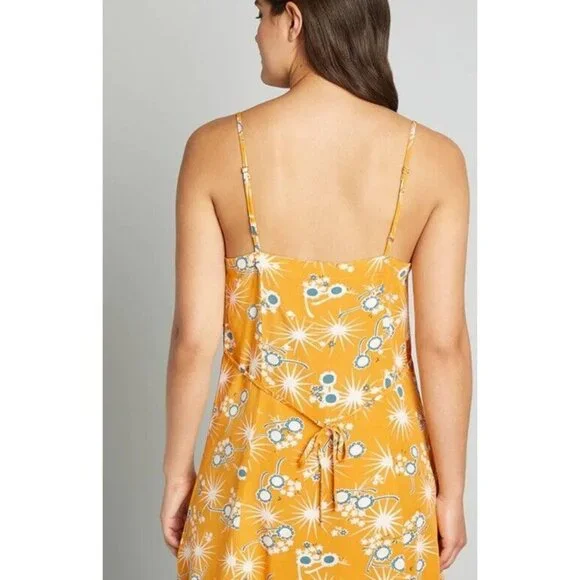 ModCloth On Cloud Nineties Shift Dress Sundress Midi Size XS $59 Adjustable - Picture 5 of 14